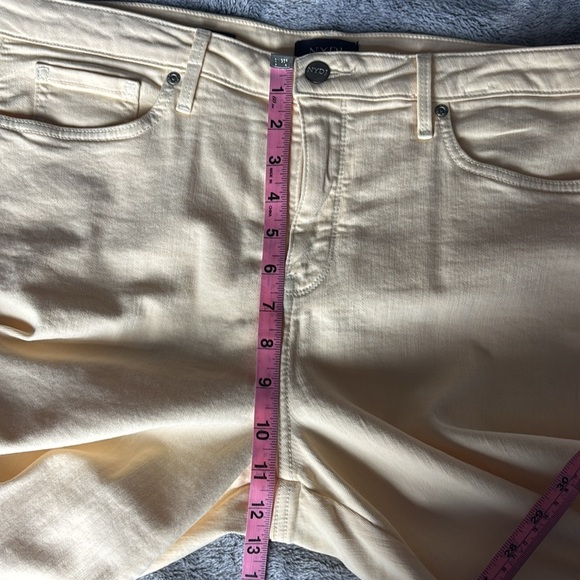 NYDJ Ami Skinny in Light Yellow Size 14 EUC - Picture 6 of 9